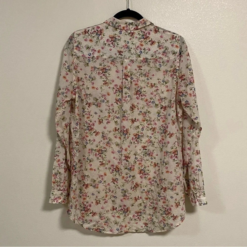 Promod Button up Floral print Shirt Size Medium - Picture 10 of 17